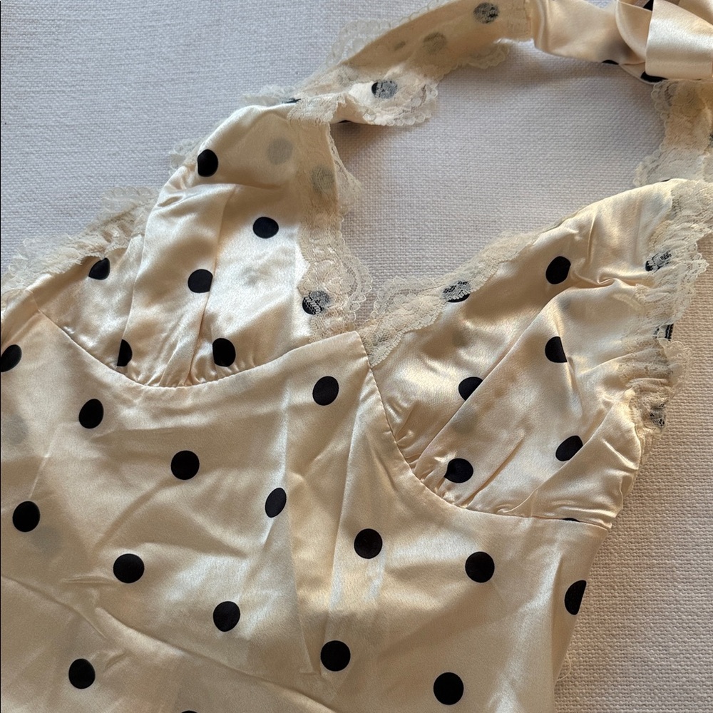 NWT Lioness Polka Dot Halter Mini Dress | SMALL - Picture 9 of 13